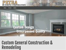 Tablet Screenshot of petrabuilding.com